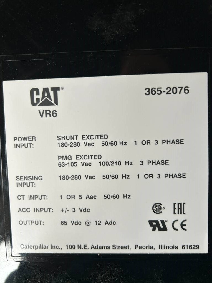 CAT AVR 365-2076 - DPX-25082 - Електрическа система за Строителна техника: снимка 4 CAT AVR 365-2076 - DPX-25082 - Електрическа система за Строителна техника: снимка 4