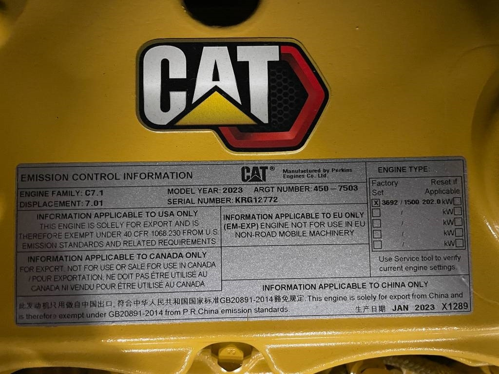 Нови Електрогенератор CAT DE220E0 - 220 kVA Generator - DPX-18018: снимка 22