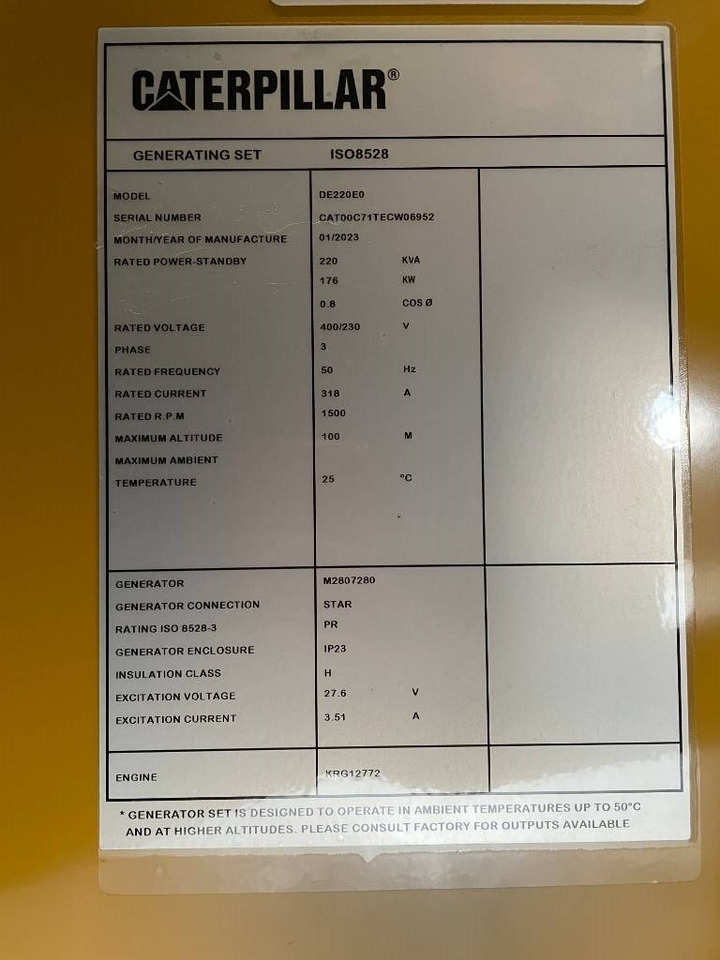 Нови Електрогенератор CAT DE220E0 - 220 kVA Generator - DPX-18018: снимка 11