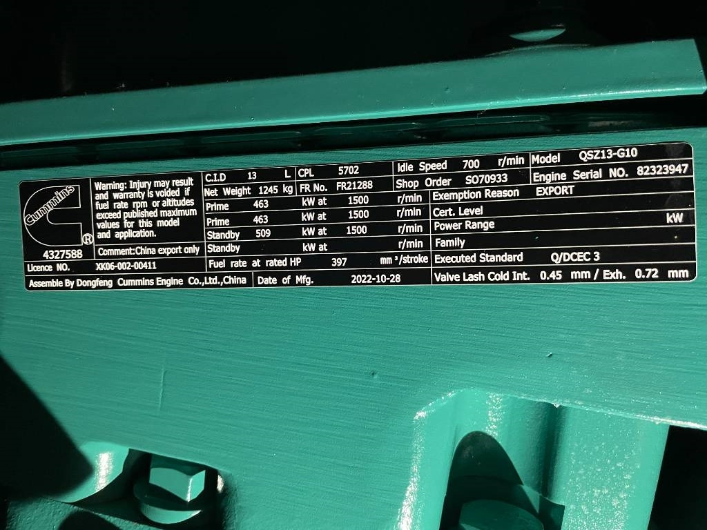 Нови Електрогенератор Cummins C550D5 - 550 kVA Generator - DPX-18522: снимка 14