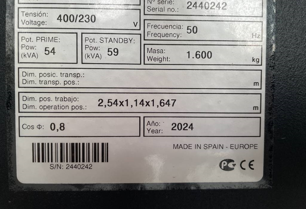 Нови Електрогенератор Deutz TCD2.9L4 - 60 kVA Stage V Generator - DPX-19006.1: снимка 6