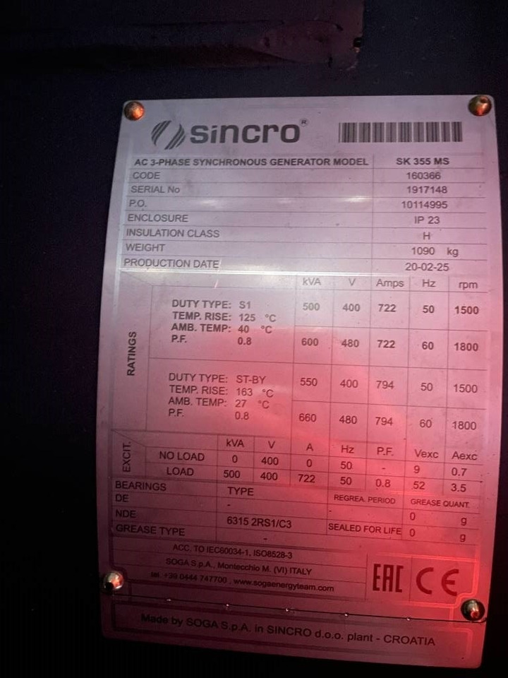 Нови Електрогенератор Scania DC13 - 550 kVA Generator - DPX-17953: снимка 18