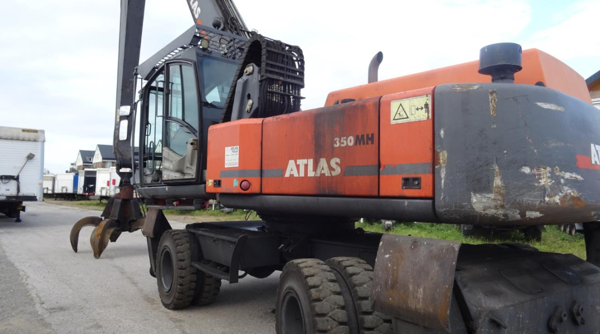 Maszyna przeładunkowa ATLAS 350MH - 2013/2018 - 166kW - 15,9m zasięgu - Багер за манипулиране на материали: снимка 2 Maszyna przeładunkowa ATLAS 350MH - 2013/2018 - 166kW - 15,9m zasięgu - Багер за манипулиране на материали: снимка 2