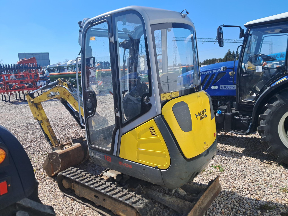 Minikoparka gąsienicowa WACKER NEUSON ET18 - 2021 - 1597 mth - 3 łyżki - Мини багер: снимка 3 Minikoparka gąsienicowa WACKER NEUSON ET18 - 2021 - 1597 mth - 3 łyżki - Мини багер: снимка 3