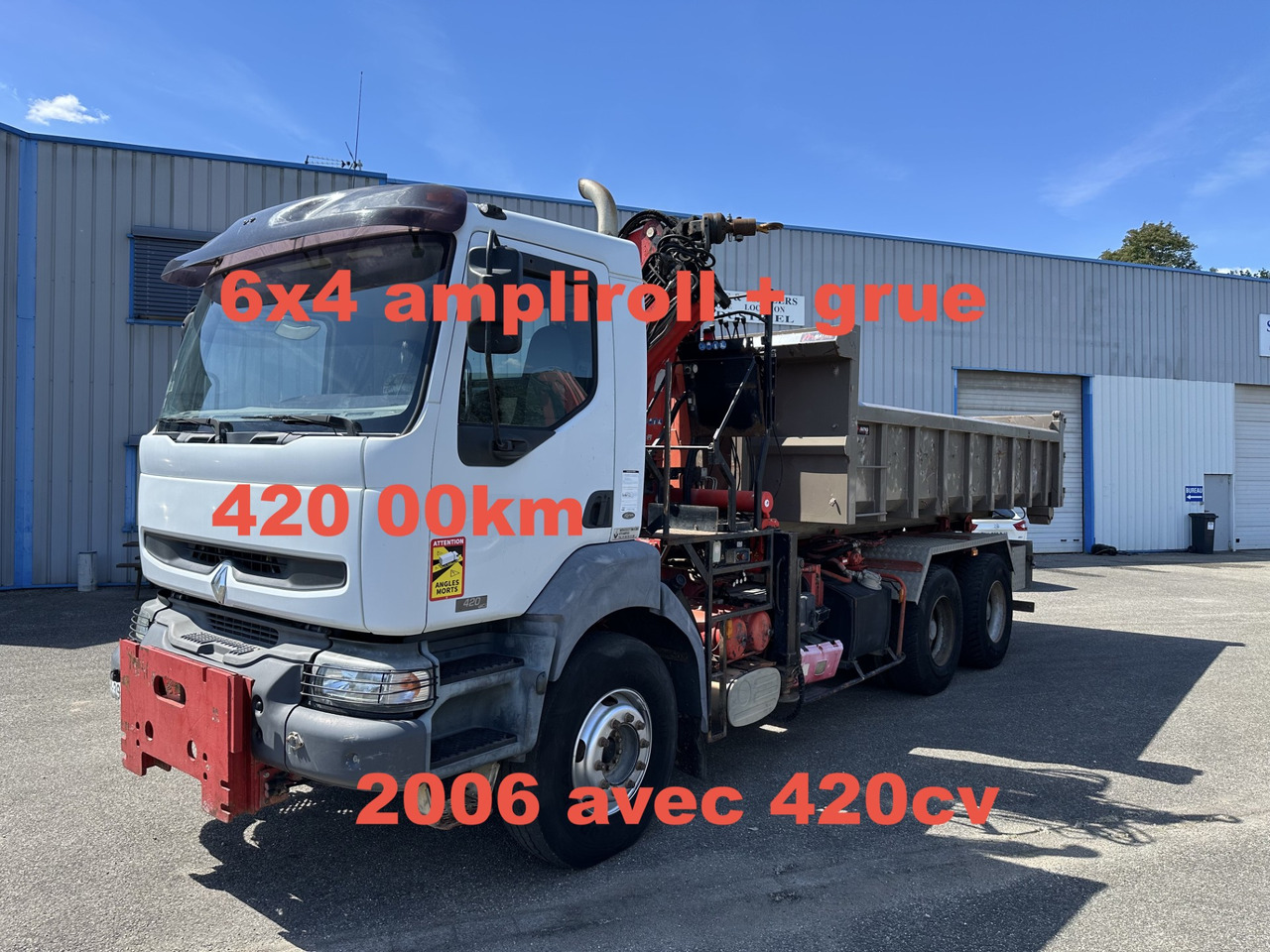 RENAULT KERAX 420DCI - Мултилифт с кука камион, Камион с кран: снимка 1 RENAULT KERAX 420DCI - Мултилифт с кука камион, Камион с кран: снимка 1