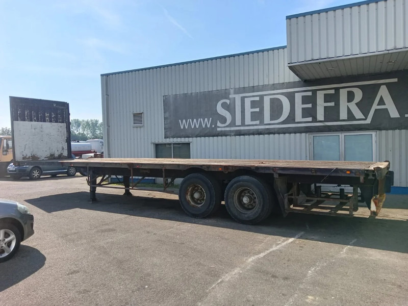 Fruehauf 2 Axle Fruehauf , Flat trailer , Drum Brakes - Бордово полуремарке/ Платформа: снимка 2 Fruehauf 2 Axle Fruehauf , Flat trailer , Drum Brakes - Бордово полуремарке/ Платформа: снимка 2