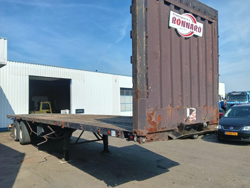 Fruehauf 2 Axle Fruehauf , Flat trailer , Drum Brakes - Бордово полуремарке/ Платформа: снимка 4 Fruehauf 2 Axle Fruehauf , Flat trailer , Drum Brakes - Бордово полуремарке/ Платформа: снимка 4