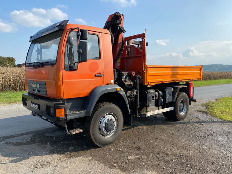 MAN LE 18-280 , 4X4 , Tipper , Palfinger PK 9501 - Самосвал камион, Камион с кран: снимка 3 MAN LE 18-280 , 4X4 , Tipper , Palfinger PK 9501 - Самосвал камион, Камион с кран: снимка 3