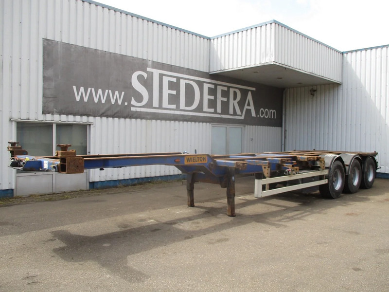 Wielton NS34 , Container Trailer , 3 ROR axle , Drum brakes , Air Suspension - Контейнеровоз/ Сменна каросерия полуремарке: снимка 1 Wielton NS34 , Container Trailer , 3 ROR axle , Drum brakes , Air Suspension - Контейнеровоз/ Сменна каросерия полуремарке: снимка 1