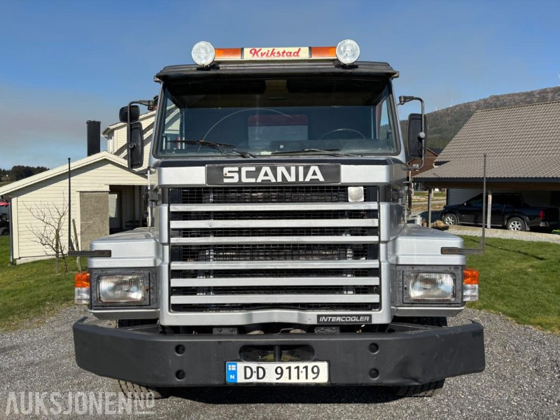 Самосвал камион 1984 Scania T112H 6X2 LC38, Veteran snutebil med tipp: снимка 10