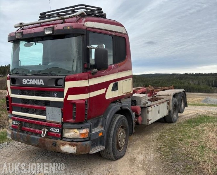 1999 Scania R-serie R124 KROKLØFT - Мултилифт с кука камион: снимка 1 1999 Scania R-serie R124 KROKLØFT - Мултилифт с кука камион: снимка 1