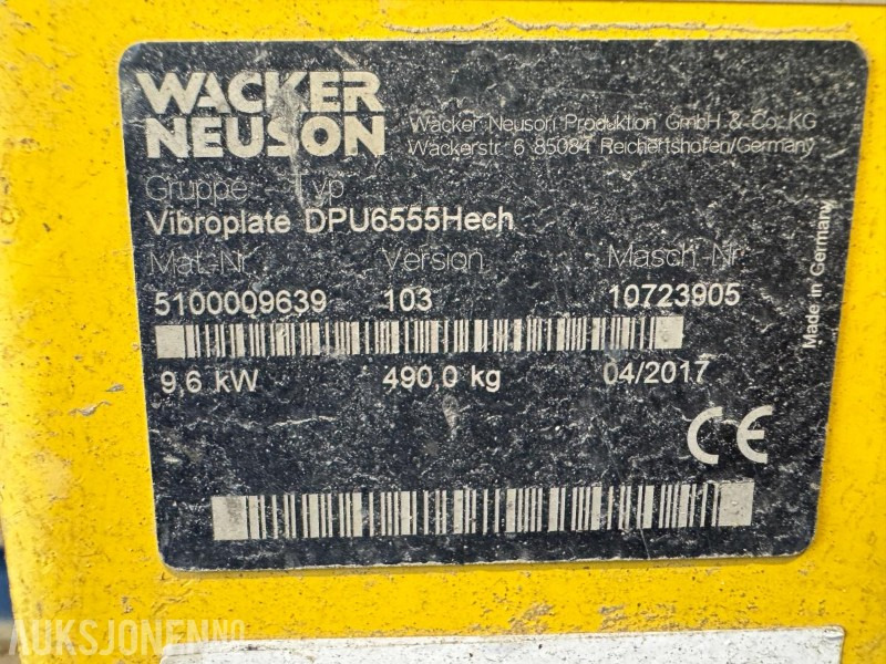 Валяк 2 stk Wacker Neuson DPU Vibroplate 490 kg: снимка 11