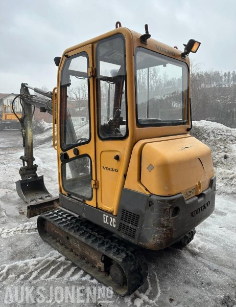 2002 Volvo EC20xt minigraver PUSSESKUFFE TANNSKUFFE MVA FRI 7136 timer - Мини багер: снимка 5 2002 Volvo EC20xt minigraver PUSSESKUFFE TANNSKUFFE MVA FRI 7136 timer - Мини багер: снимка 5