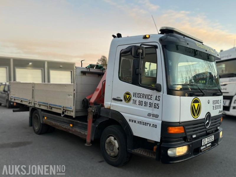 2004 Mercedes-Benz Atego 818/36 AT – Planbil med Fassi F60 kran – EU-godkjent til 02/2026 – Kjørbar - Камион с кран: снимка 3 2004 Mercedes-Benz Atego 818/36 AT – Planbil med Fassi F60 kran – EU-godkjent til 02/2026 – Kjørbar - Камион с кран: снимка 3