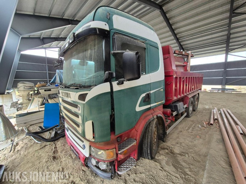 2005 Scania R420LB, tippbil, repobjekt - Бордови камион: снимка 1 2005 Scania R420LB, tippbil, repobjekt - Бордови камион: снимка 1