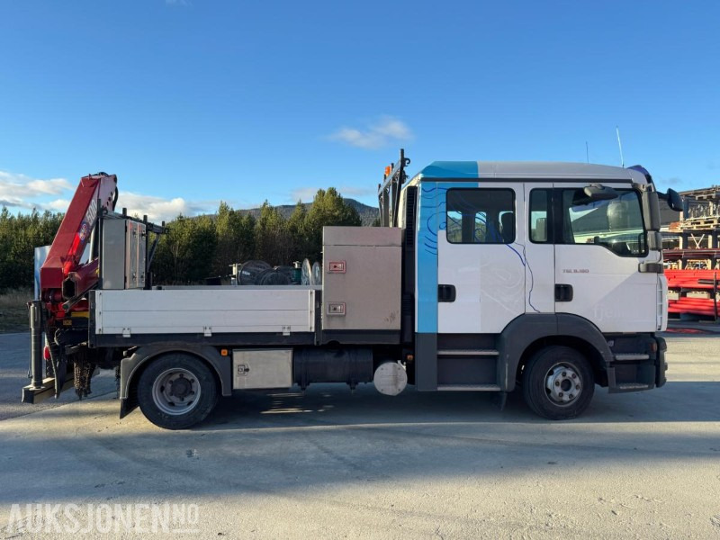 2007 MAN TGL 8.180 4X2 LINJEBIL MED KRAN OG MASSE UTSTYR - Бордови камион: снимка 4 2007 MAN TGL 8.180 4X2 LINJEBIL MED KRAN OG MASSE UTSTYR - Бордови камион: снимка 4