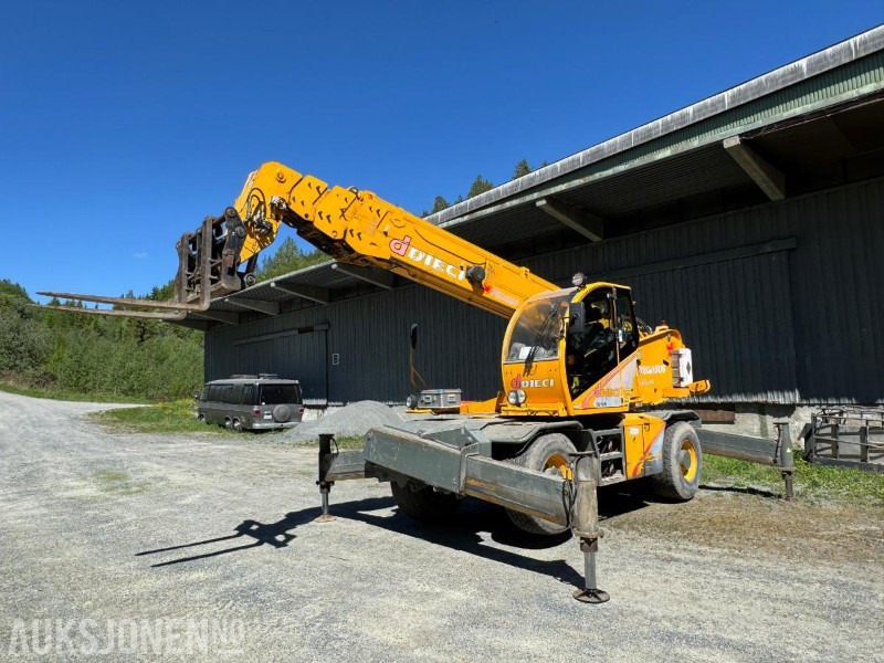2009 Dieci Pegasus 40.25 rundtomsvingende teleskoptruck med kurv / vinsj / pallegaffler - Телескопичен товарач: снимка 1 2009 Dieci Pegasus 40.25 rundtomsvingende teleskoptruck med kurv / vinsj / pallegaffler - Телескопичен товарач: снимка 1
