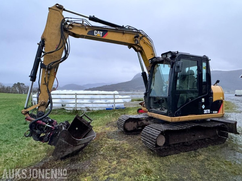 2012 Cat 307D gravemaskin - Tiltrotator - Bunkringspumpe - Sentralsmøring - 3 skuffer - Sertifisert - Багер: снимка 1 2012 Cat 307D gravemaskin - Tiltrotator - Bunkringspumpe - Sentralsmøring - 3 skuffer - Sertifisert - Багер: снимка 1