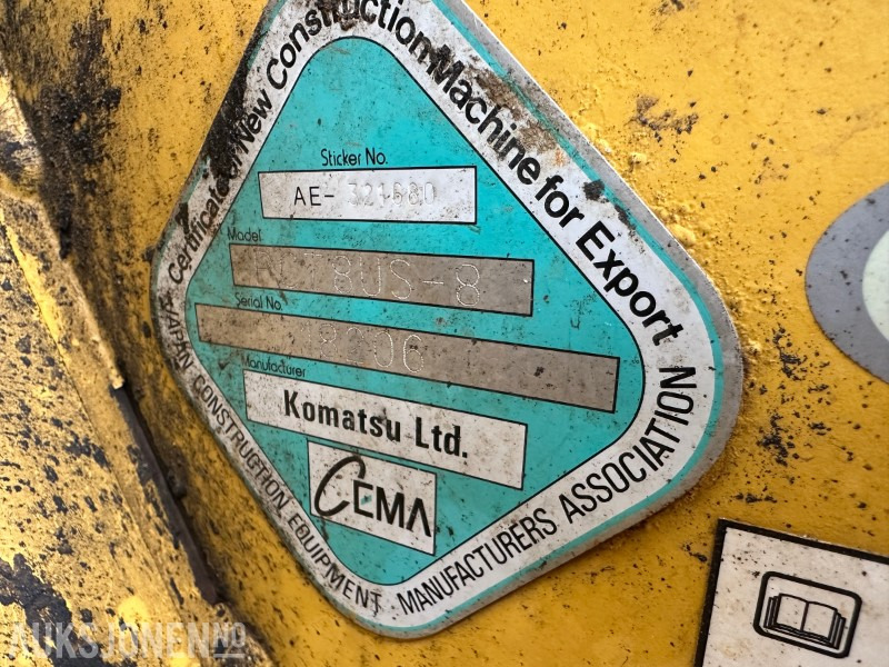 2012 Komatsu PC78US-8 - 7819 Timer - Багер: снимка 4 2012 Komatsu PC78US-8 - 7819 Timer - Багер: снимка 4