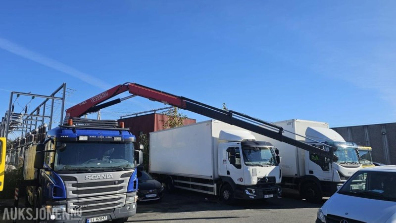 2012 Scania P-serie P320 kranbil med bakløft - Камион с кран: снимка 2 2012 Scania P-serie P320 kranbil med bakløft - Камион с кран: снимка 2