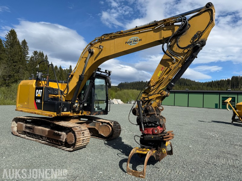 2013 Caterpillar 316E beltegraver – 2013-modell med rotortilt og sorteringsklo - Багер: снимка 2 2013 Caterpillar 316E beltegraver – 2013-modell med rotortilt og sorteringsklo - Багер: снимка 2