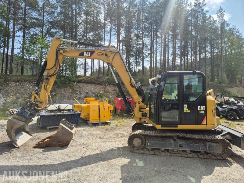 2014 Cat 308E 2 CR beltegraver, med tiltrotator/gripekasett - Багер: снимка 2 2014 Cat 308E 2 CR beltegraver, med tiltrotator/gripekasett - Багер: снимка 2