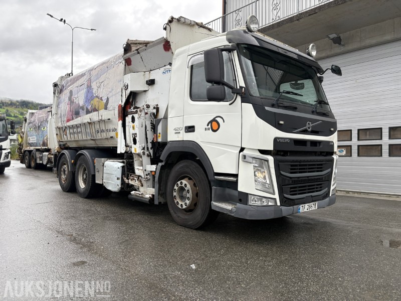 2014 Volvo FM420 EURO 6 sidelaster / komprimatorbil / renovasjonsbil - EU godkjent til 31.08.2026 - Боклукчийска кола: снимка 2 2014 Volvo FM420 EURO 6 sidelaster / komprimatorbil / renovasjonsbil - EU godkjent til 31.08.2026 - Боклукчийска кола: снимка 2