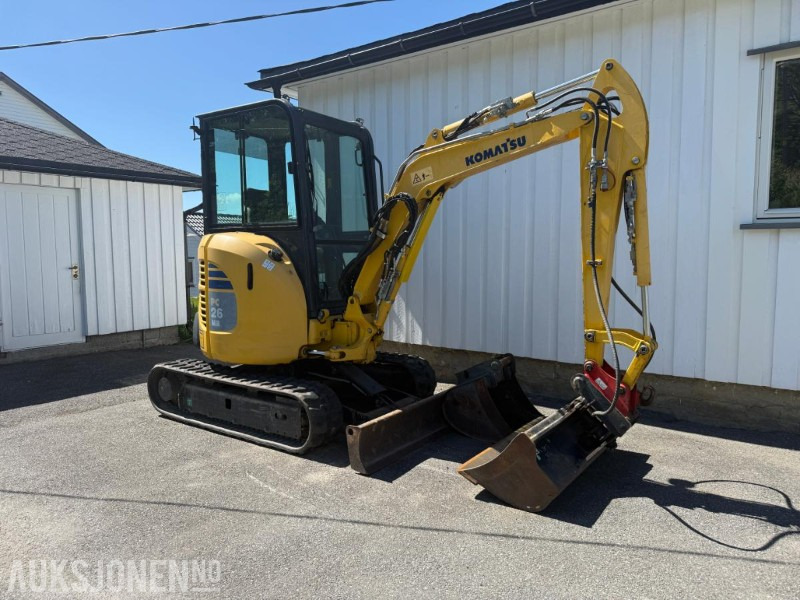2016 Komatsu PC26MR minigraver m/2 skuffer. - Мини багер: снимка 2 2016 Komatsu PC26MR minigraver m/2 skuffer. - Мини багер: снимка 2