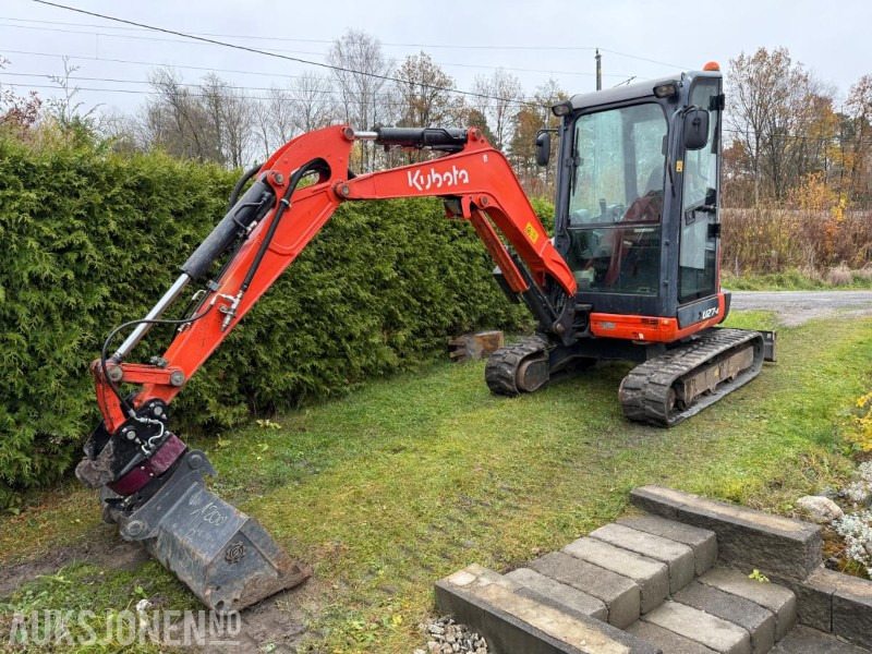 2016 Kubota U27-4 MINIGRAVER ROTOR 2 SKUFFER SERVICEHISTORIKK 2430 TIMER - Мини багер: снимка 1 2016 Kubota U27-4 MINIGRAVER ROTOR 2 SKUFFER SERVICEHISTORIKK 2430 TIMER - Мини багер: снимка 1