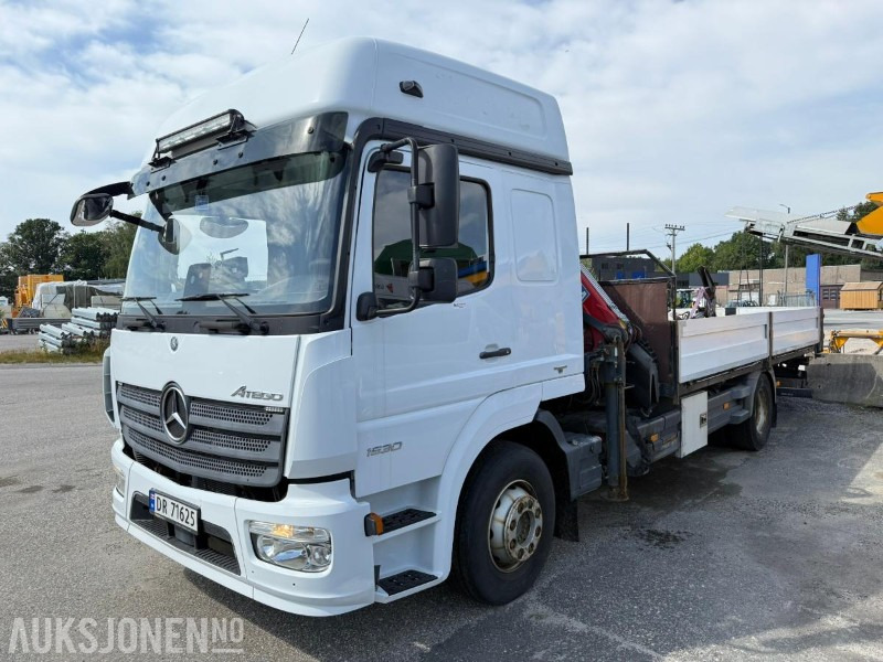 2016 Mercedes-Benz ATEGO 1530L kranbil m/ COPMA 130A.4 kran - Камион с кран: снимка 1 2016 Mercedes-Benz ATEGO 1530L kranbil m/ COPMA 130A.4 kran - Камион с кран: снимка 1