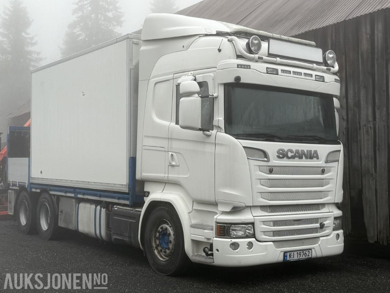 2016 Scania R 520 EURO 6T med bakmontert Palfingerkran - Камион с кран: снимка 1 2016 Scania R 520 EURO 6T med bakmontert Palfingerkran - Камион с кран: снимка 1