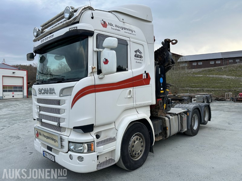 2016 Scania R580 med Effer 305/6S kran selges – klar for bruk! - Камион с кран: снимка 1 2016 Scania R580 med Effer 305/6S kran selges – klar for bruk! - Камион с кран: снимка 1