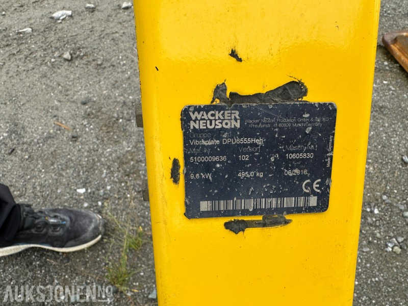 2016 Wacker neuson Vibroplate DPU6555Heh - Rep-objekt - Валяк: снимка 3 2016 Wacker neuson Vibroplate DPU6555Heh - Rep-objekt - Валяк: снимка 3