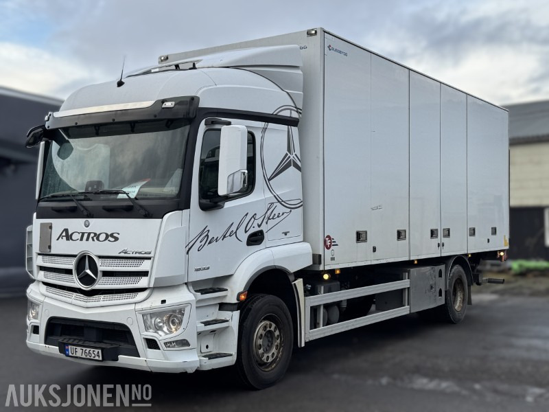 2017 Mercedes-Benz Actros 4x2 SKAPBIL EURO6 BUSSBYGG M/SIDEÅPNING HELLUFT ZEPRO - Камион фургон: снимка 1 2017 Mercedes-Benz Actros 4x2 SKAPBIL EURO6 BUSSBYGG M/SIDEÅPNING HELLUFT ZEPRO - Камион фургон: снимка 1