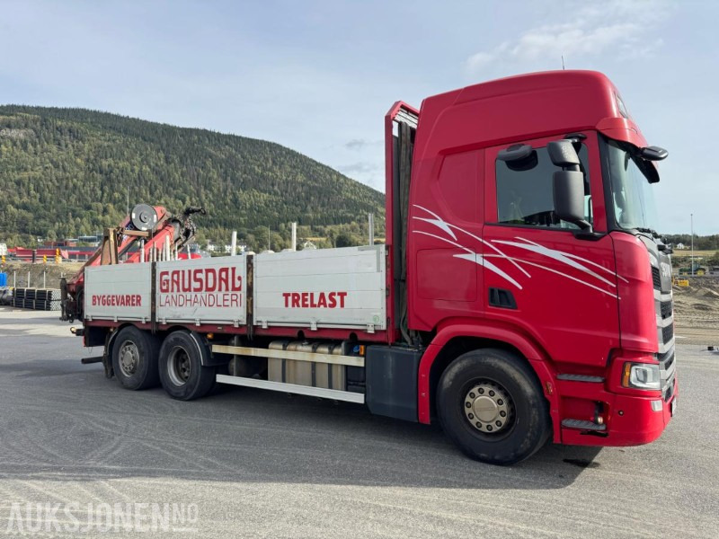 2017 Scania R500 planbil med HMF kran - Камион с кран: снимка 5 2017 Scania R500 planbil med HMF kran - Камион с кран: снимка 5