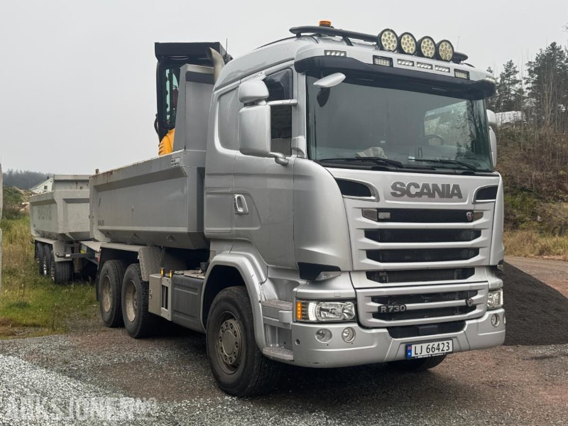 2017 Scania R730 tippbil med Maur trippelkjerre / EURO 6 / 6X4 - Самосвал камион: снимка 5 2017 Scania R730 tippbil med Maur trippelkjerre / EURO 6 / 6X4 - Самосвал камион: снимка 5