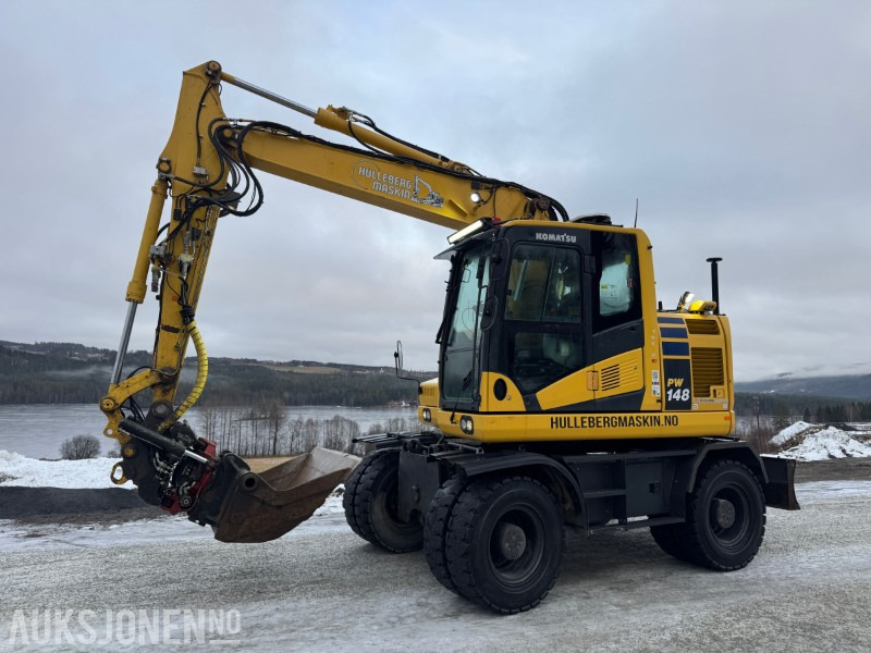 2018 Komatsu PW148-11 hjulmaskin MAKIN GPS, TILTROTATOR MASSE LYS, KAMERAER - Багер: снимка 1 2018 Komatsu PW148-11 hjulmaskin MAKIN GPS, TILTROTATOR MASSE LYS, KAMERAER - Багер: снимка 1
