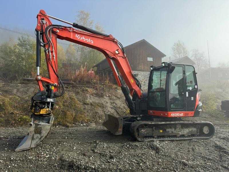 2018 Kubota KX080-4 ROTOTILT, 2 SKUFFER, SENTRALSMØRING - Багер: снимка 1 2018 Kubota KX080-4 ROTOTILT, 2 SKUFFER, SENTRALSMØRING - Багер: снимка 1