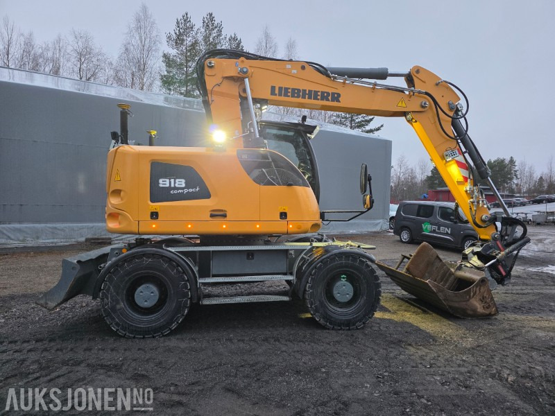 2018 Liebherr A918 compact litronic hjulgraver 18 T - Колесен багер: снимка 5 2018 Liebherr A918 compact litronic hjulgraver 18 T - Колесен багер: снимка 5