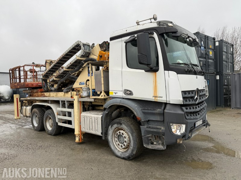 2018 Mercedes-Benz Arocs 2636 m Normet L1000 hydraulisk plattform, lav km, 1000kg kapasitet, 13 m rekkevidde - Камион с кран: снимка 3 2018 Mercedes-Benz Arocs 2636 m Normet L1000 hydraulisk plattform, lav km, 1000kg kapasitet, 13 m rekkevidde - Камион с кран: снимка 3