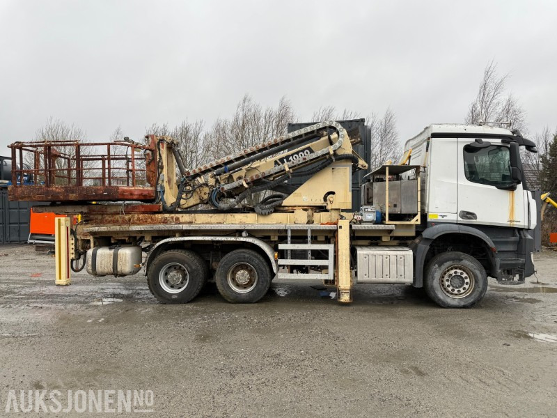 2018 Mercedes-Benz Arocs 2636 m Normet L1000 hydraulisk plattform, lav km, 1000kg kapasitet, 13 m rekkevidde - Камион с кран: снимка 4 2018 Mercedes-Benz Arocs 2636 m Normet L1000 hydraulisk plattform, lav km, 1000kg kapasitet, 13 m rekkevidde - Камион с кран: снимка 4