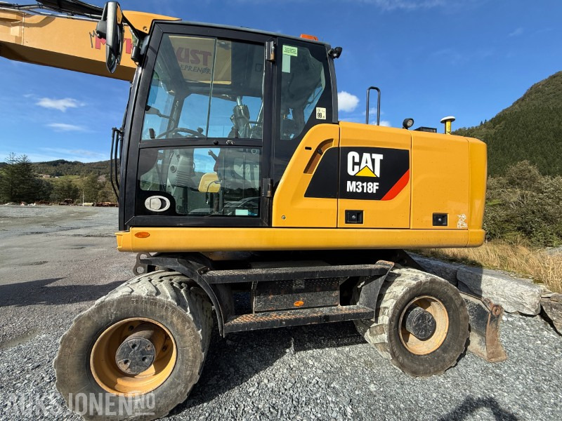 2018 Velholdt Cat M318F Hjulgraver med OilQuick Rotortilt, 9577 timer - Багер: снимка 3 2018 Velholdt Cat M318F Hjulgraver med OilQuick Rotortilt, 9577 timer - Багер: снимка 3