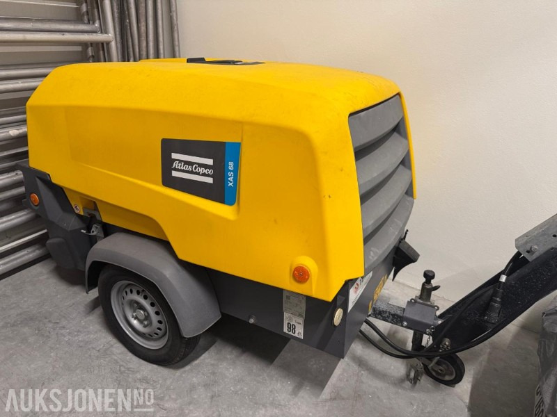 2019 Atlas Copco XAS68 kompressor med trykkluftkjøling - Строително оборудване: снимка 1 2019 Atlas Copco XAS68 kompressor med trykkluftkjøling - Строително оборудване: снимка 1