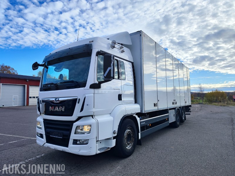 2019 MAN TGS 26.350 • Skapbil med sideåpning og Zepro lift • Euro 6 • 5500 mm akselavstand - Камион фургон: снимка 2 2019 MAN TGS 26.350 • Skapbil med sideåpning og Zepro lift • Euro 6 • 5500 mm akselavstand - Камион фургон: снимка 2
