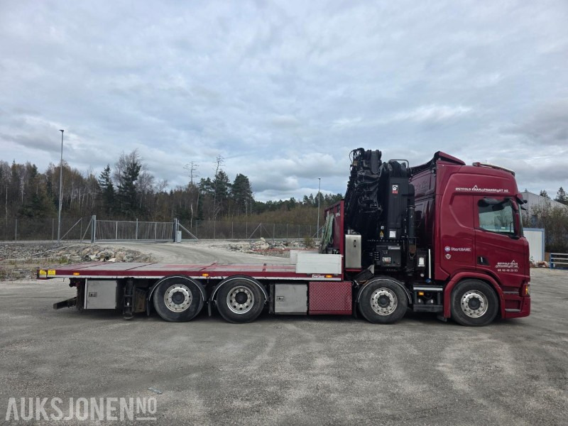 2019 Scania R-serie 580 kranbil / EURO 6 / Topp utstyrt / servicehistorikk / HIAB-kran 858, 80 Tm / Nylig EU - Камион с кран: снимка 5 2019 Scania R-serie 580 kranbil / EURO 6 / Topp utstyrt / servicehistorikk / HIAB-kran 858, 80 Tm / Nylig EU - Камион с кран: снимка 5