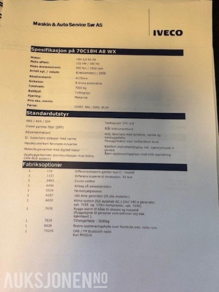 2020 Iveco lastebil 70WC18H A8 WX 4X4 - Бордови камион: снимка 5 2020 Iveco lastebil 70WC18H A8 WX 4X4 - Бордови камион: снимка 5