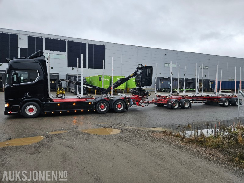 2020 Scania R730 B6x4NB med henger - Камион за дърва, Камион с кран: снимка 2 2020 Scania R730 B6x4NB med henger - Камион за дърва, Камион с кран: снимка 2