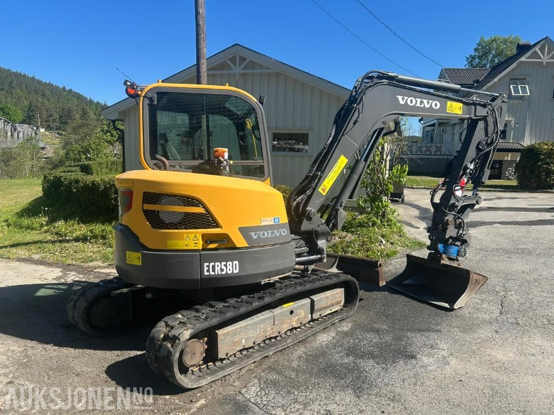 2020 Volvo ECR58D-Gravemaskin-Tiltrotator-2 Skuffer-Hydraulisk HK - Багер: снимка 4 2020 Volvo ECR58D-Gravemaskin-Tiltrotator-2 Skuffer-Hydraulisk HK - Багер: снимка 4