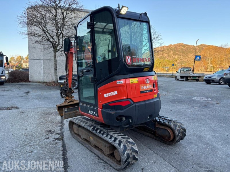 2022 KUBOTA U27 - 4 HI HIGH SPEC. 1155TIMER. S40. ENGCON TILTROTATOR. SMALSKUFF OG PUSSESKUFF. - Багер: снимка 3 2022 KUBOTA U27 - 4 HI HIGH SPEC. 1155TIMER. S40. ENGCON TILTROTATOR. SMALSKUFF OG PUSSESKUFF. - Багер: снимка 3