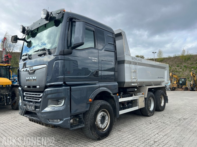 Самосвал камион 2022 MAN TGX 33.580 6x4 m/Sørling dumperkasse: снимка 1